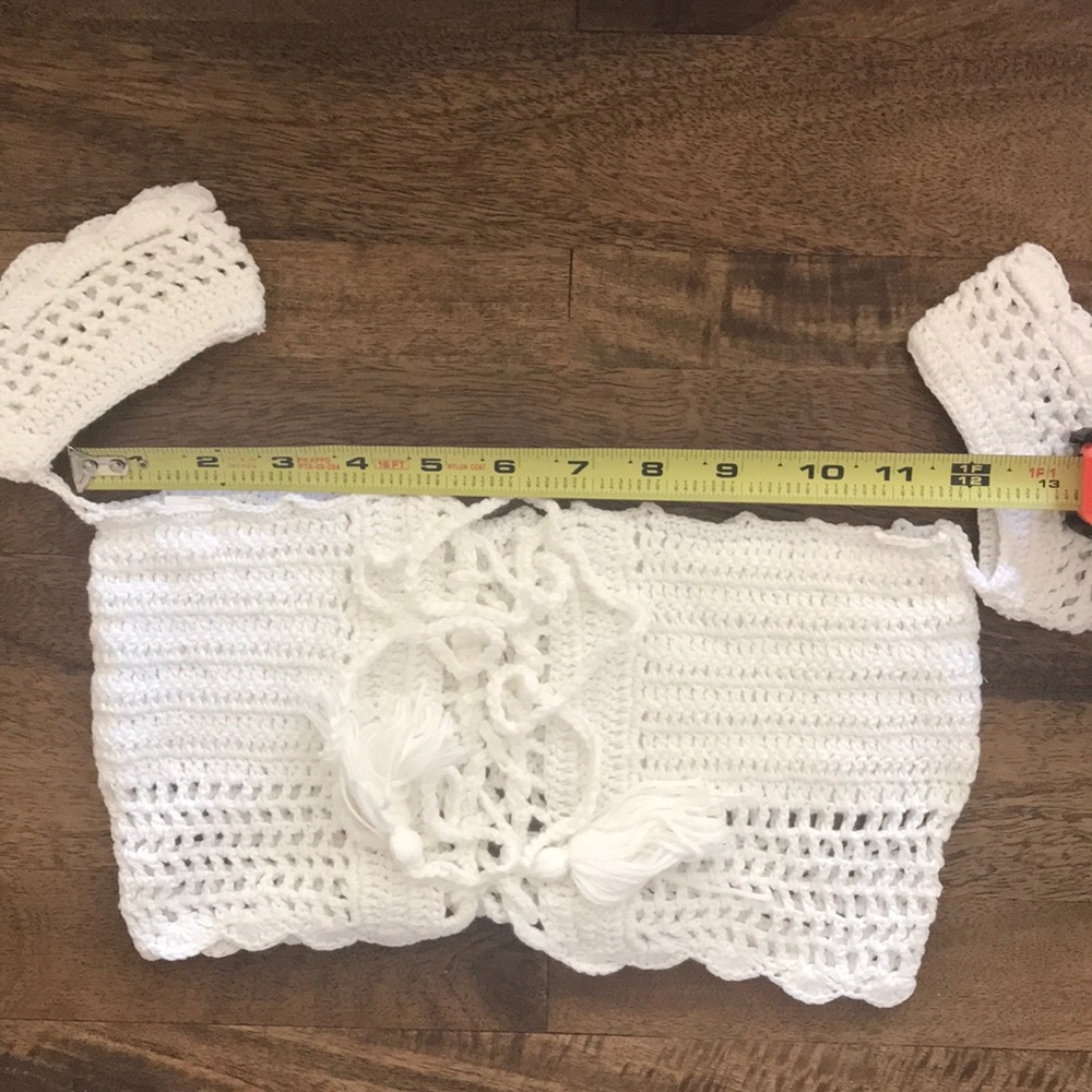 NEW Off Shoulder Crochet High Waist Bikini - Picture 7 of 8